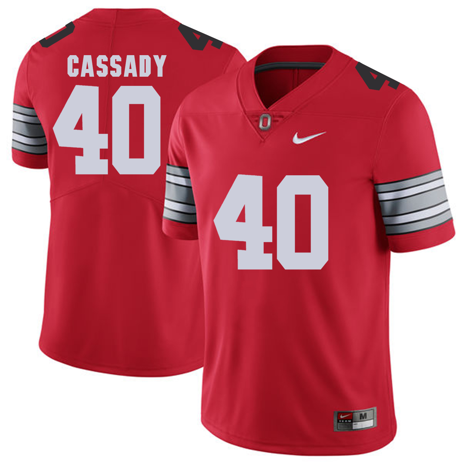 Men Ohio State #40 Cassady Red Customized NCAA Jerseys->customized ncaa jersey->Custom Jersey